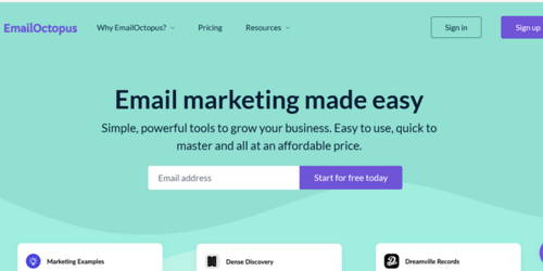 EmailOctopus Email Automation Tool | Saffronedge