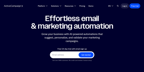 ActiveCampaign| SaaS Marketing Automation- Saffronedge